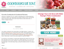 Tablet Screenshot of cookbookswelove.com